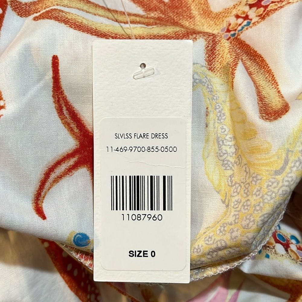 FTF Sleeveless Flair Seashell Print Dress - Picture 14 of 14